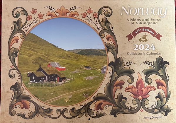 Calendar Norway 2024 Collectors Calendar Dregnes Scandinavian Ts