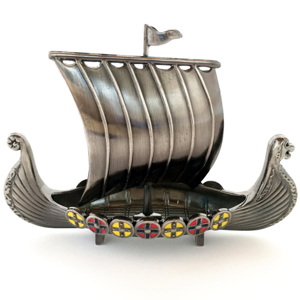 Viking Ship & Viking Pewter Ornament