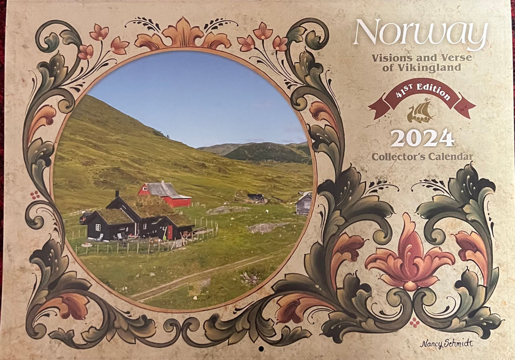 Calendar Norway 2024 Collectors Calendar Dregnes Scandinavian Gifts