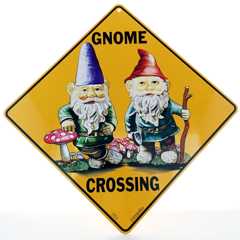 Gnome Crossing Sign