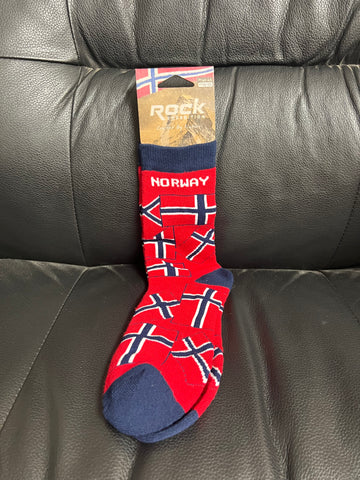 Norway Flag Socks